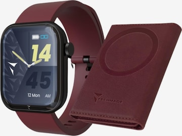 Techmade Digital Watch in Red: front