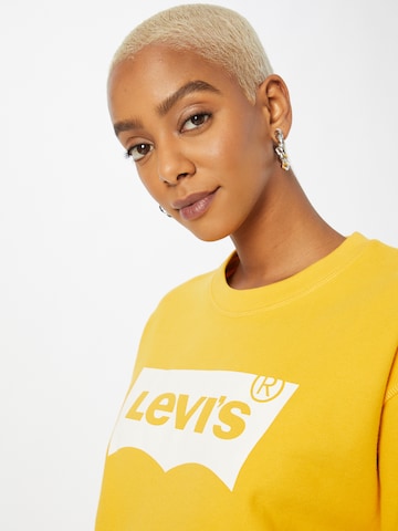 LEVI'S ® Tréning póló 'Graphic Standard Crew' - sárga