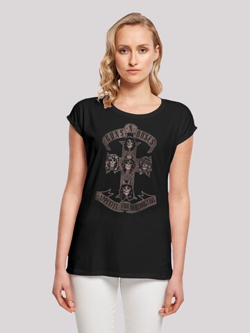 F4NT4STIC Shirt 'Guns 'n' Roses' in Schwarz: predná strana