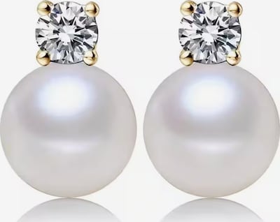 ROUGEMONT Jewellery Ohrringe 'Extravagante Perlen Ohrstecker Süßwasserperle 925 Sterling Silber' in gold, Produktansicht