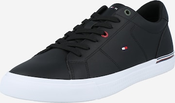 Sneaker low de la TOMMY HILFIGER pe negru: față