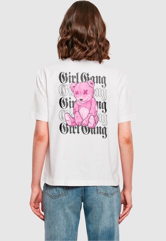 Miss Tee Shirt 'Girl Gang' in White: front