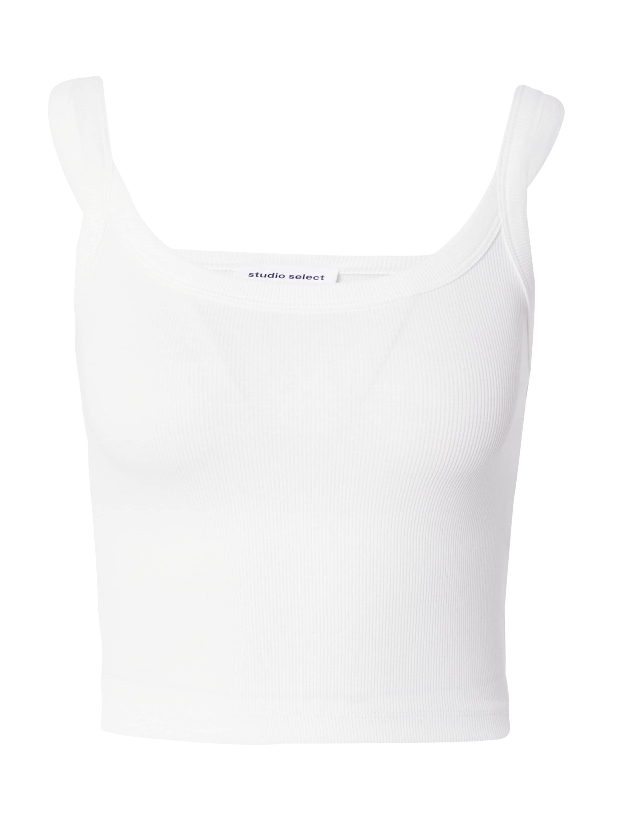 studioselect - Top 'Nola' em branco: frente