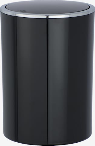 Wenko Schwingdeckeleimer 'Inca' in Schwarz: Vorderseite