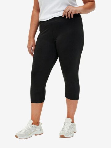 Zizzi Skinny Leggings in Black: front