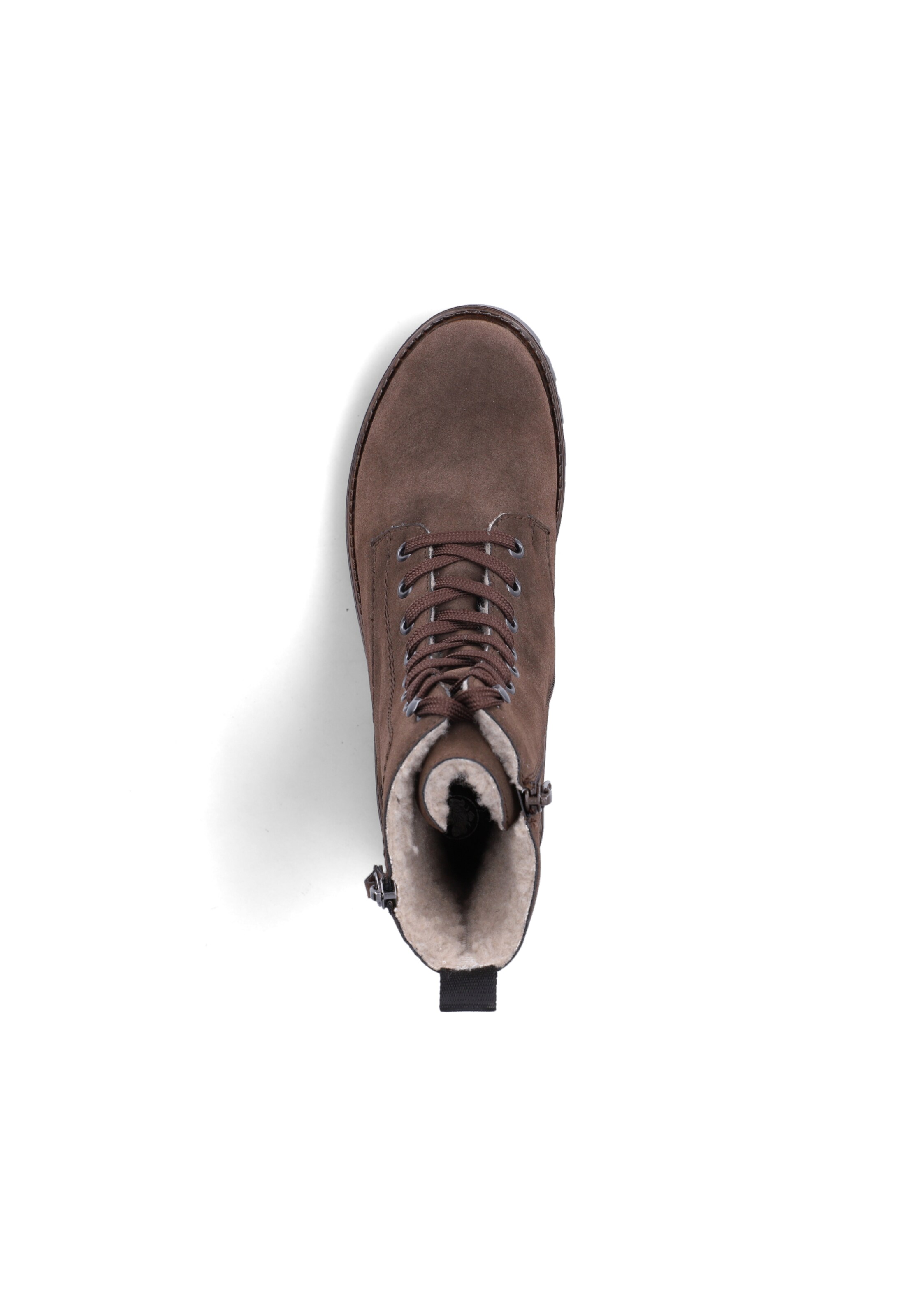 Rieker Lace-Up Ankle Boots in Brown