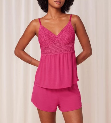 TRIUMPH Short Pajama Set 'Aura Spotlight' in Pink