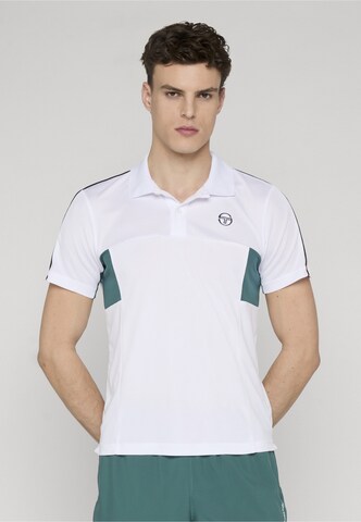 T-Shirt Sergio Tacchini en blanc : devant