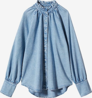 MANGO Blouse 'Bilma' in Blue: front