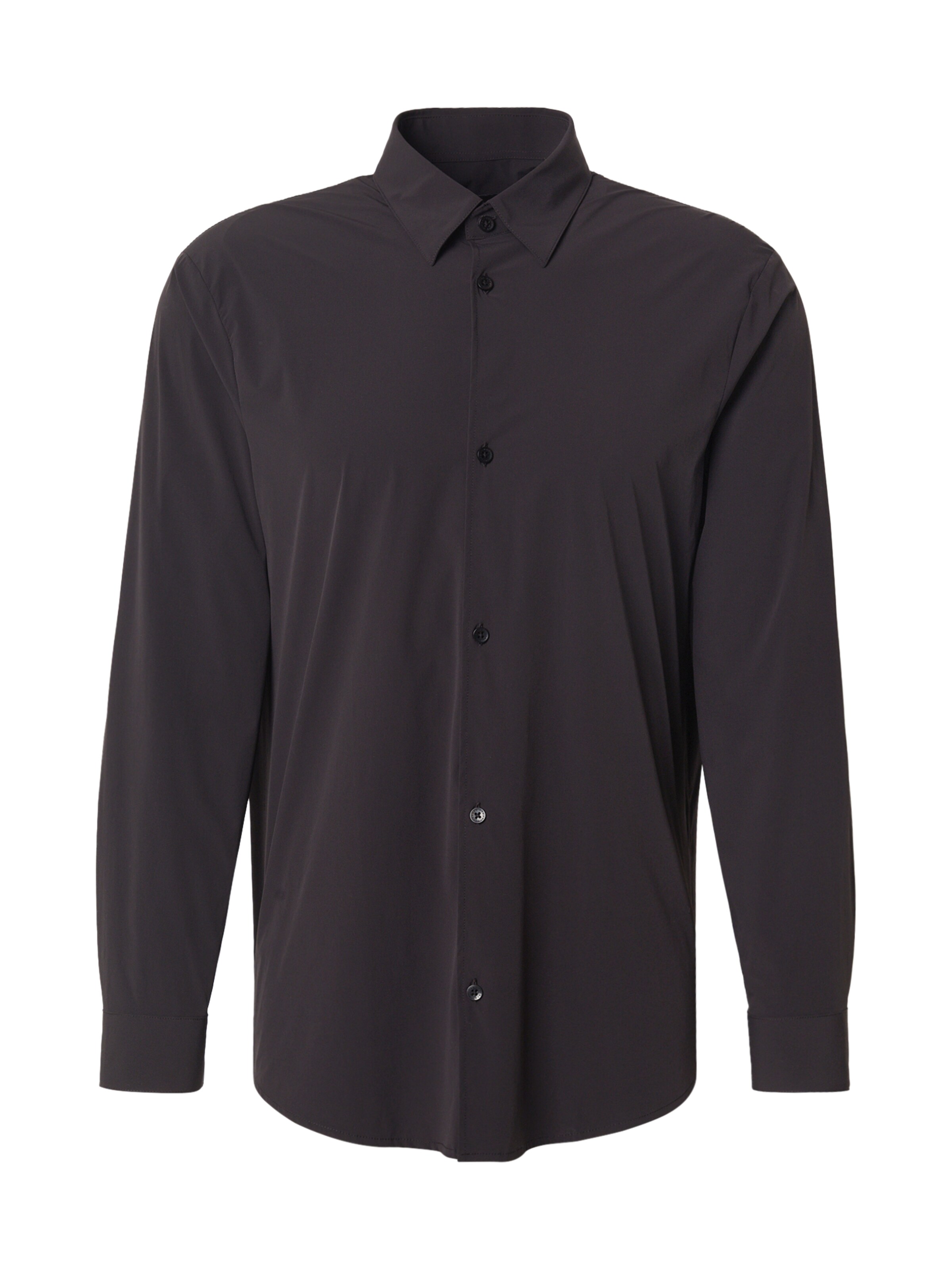 ARMANI EXCHANGE Regular fit Srajca | črna barva: sprednja stran