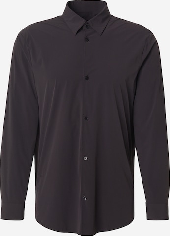 ARMANI EXCHANGERegular Fit Košulja - crna boja: prednji dio