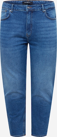 ONLY Carmakoma Tapered Jeans in Blauw: voorkant