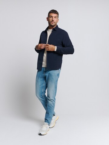 No Excess Regular fit Overhemd in Blauw