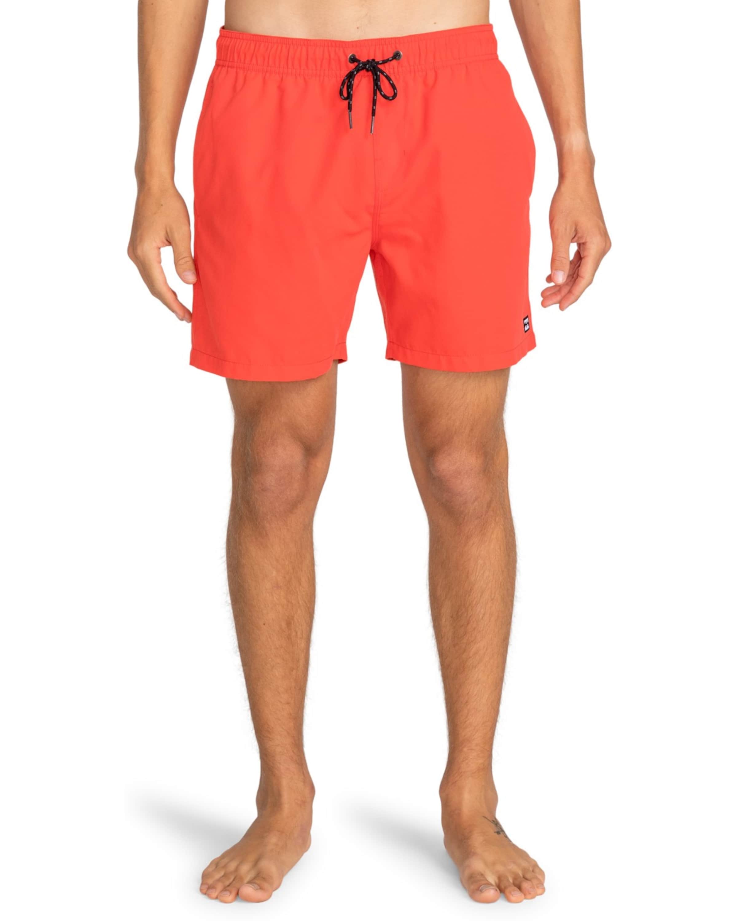 Boardshorts 'All day' BILLABONG en rouge : devant