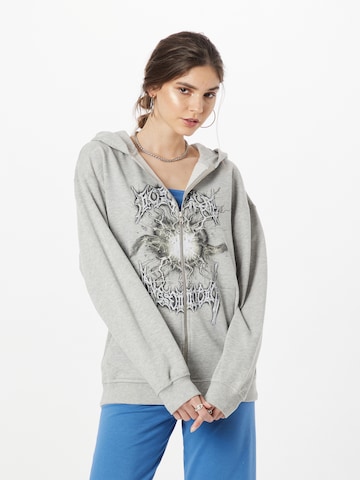 SHYX - Sudadera con cremallera 'Miles' en gris: frente