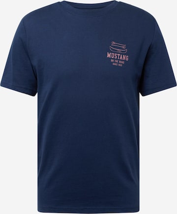 MUSTANG T-Shirt 'ALEX' in Blau: predná strana