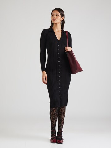 GUESS - Vestido de punto 'MIRANDA' en negro: frente