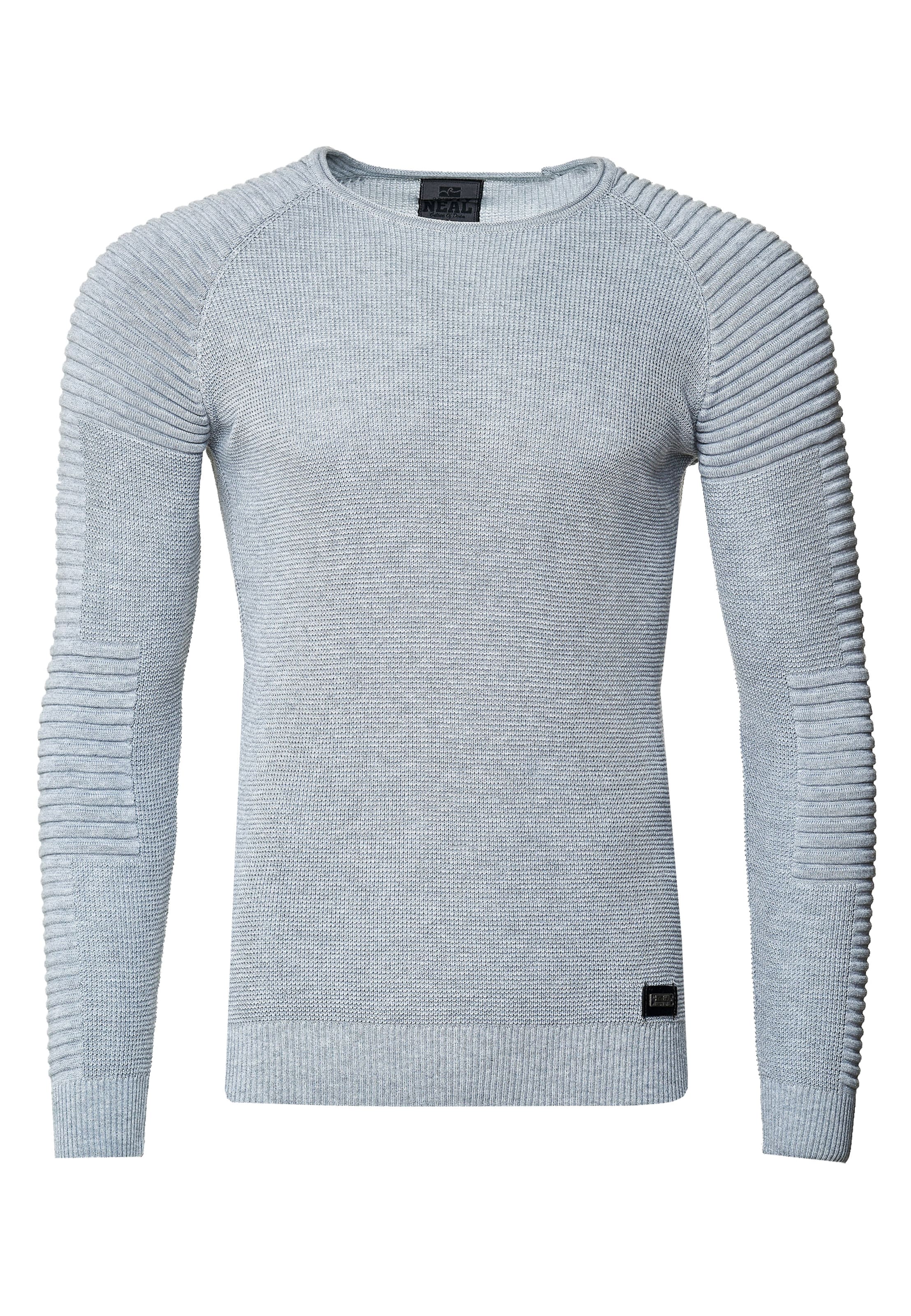 Rusty Neal Pullover in Grau: Vorderseite