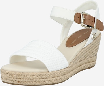 Sandales TOMMY HILFIGER en blanc : devant