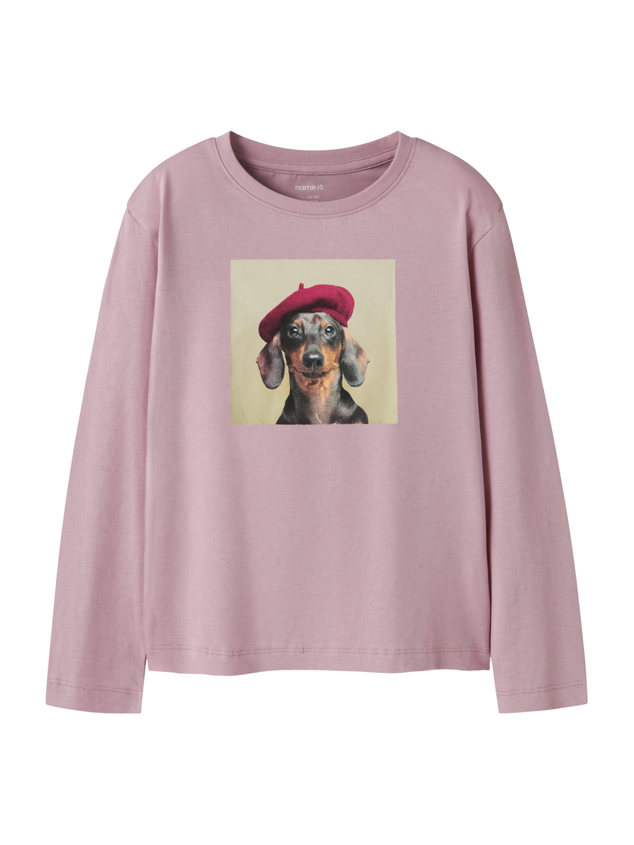 NAME IT Shirt 'NKFVOTEA' in Lila: voorkant