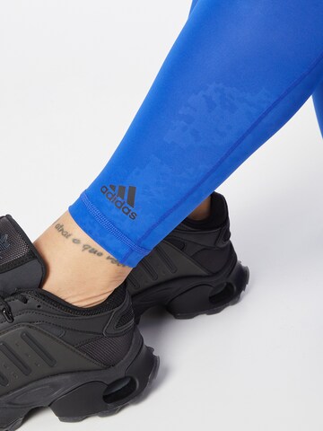 ADIDAS SPORTSWEAR Skinny Sportovní kalhoty 'Believe This' – modrá