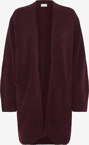 Cardigan oversize 'Guni' InWear en rouge : devant