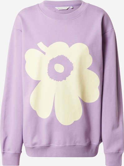 Bluză de molton 'KIOSKI' Marimekko pe galben pastel / lila, Vizualizare produs