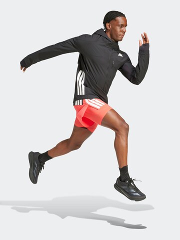 ADIDAS PERFORMANCE Sportjas 'Adizero' in Zwart: voorkant