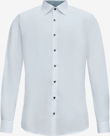 Slim fit Camicia business 'Level 5' di OLYMP in bianco: frontale