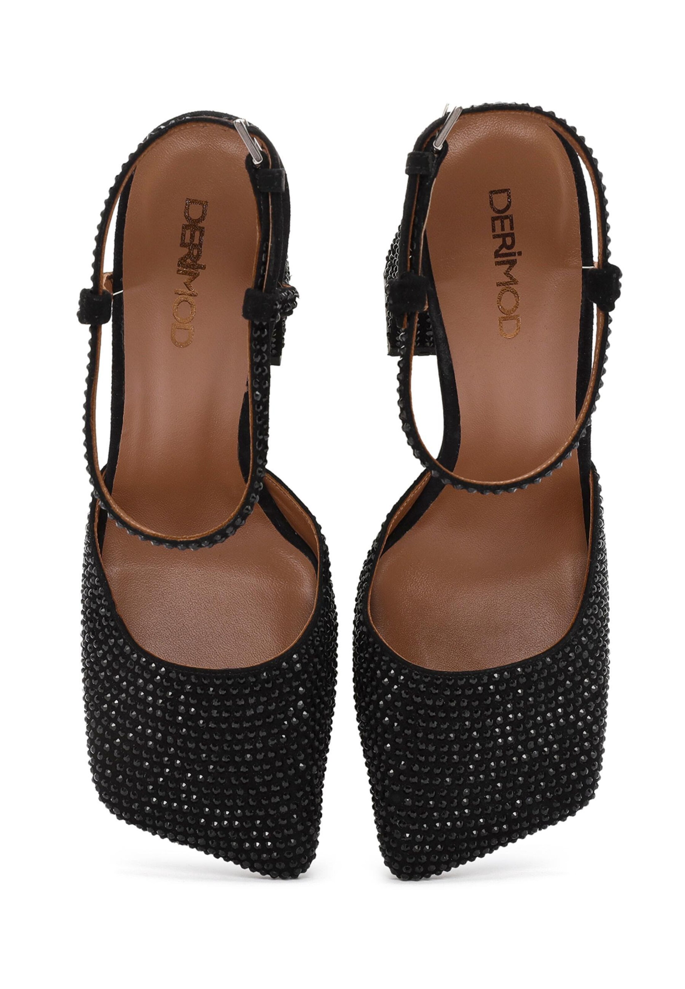 Décolleté sling di Derimod in nero