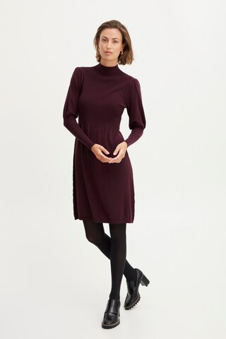 Fransa - Vestido de malha 'DEDINA' em vermelho