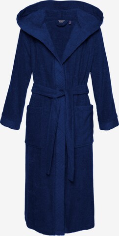 andas Long Bathrobe in Blue: front