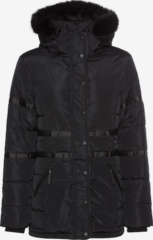 LAURA SCOTT Winter Jacket in Black: front