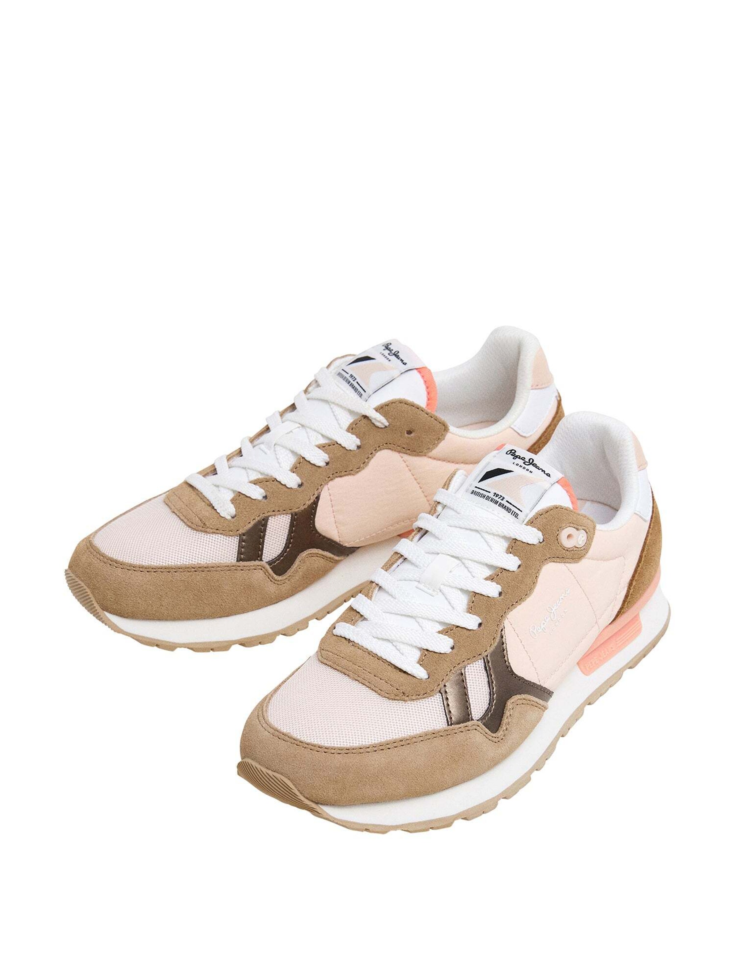 Pepe Jeans Sneakers laag 'Brit Camp' in Beige