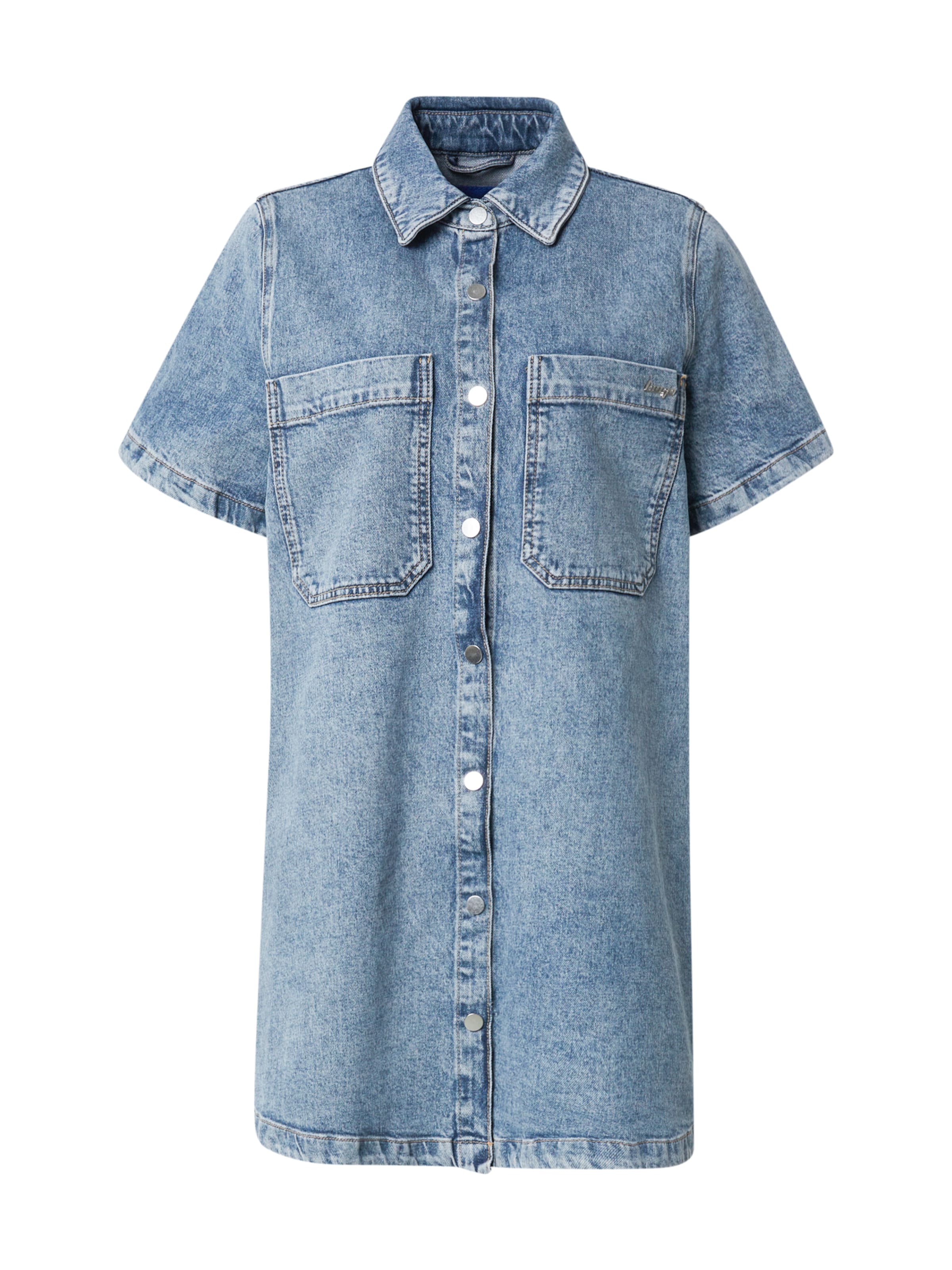 HUGO Kleid 'Gandira' in Blau: Vorderseite