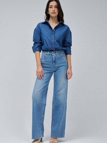 Salsa Jeans Wide Leg Jeans 'Faith Wide' in Blau