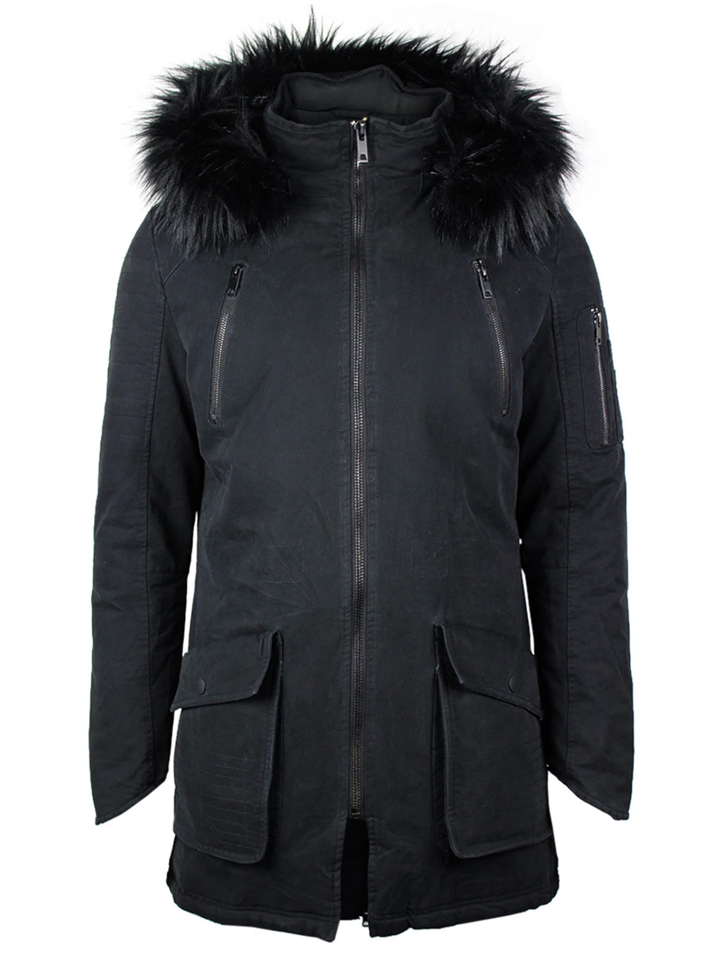 trueprodigy Zimní bunda 'Harvey F' – černá: přední strana