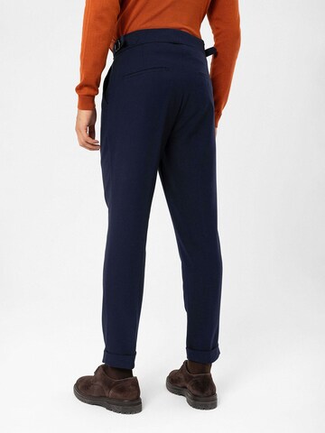 Antioch Slimfit Bundfaltenhose in Blau