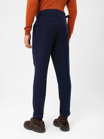 Antioch Slimfit Bundfaltenhose in Blau