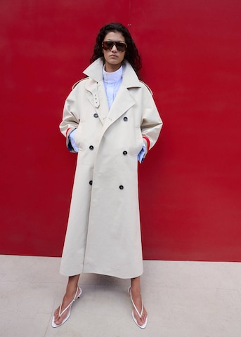 MANGO Between-Seasons Coat 'Termo' in Beige