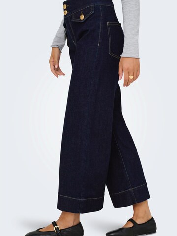 mėlyna ONLY Plačios klešnės Džinsai 'ONLEMILIA'