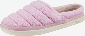 TOMS Slippers 'Sage' in Pink: front