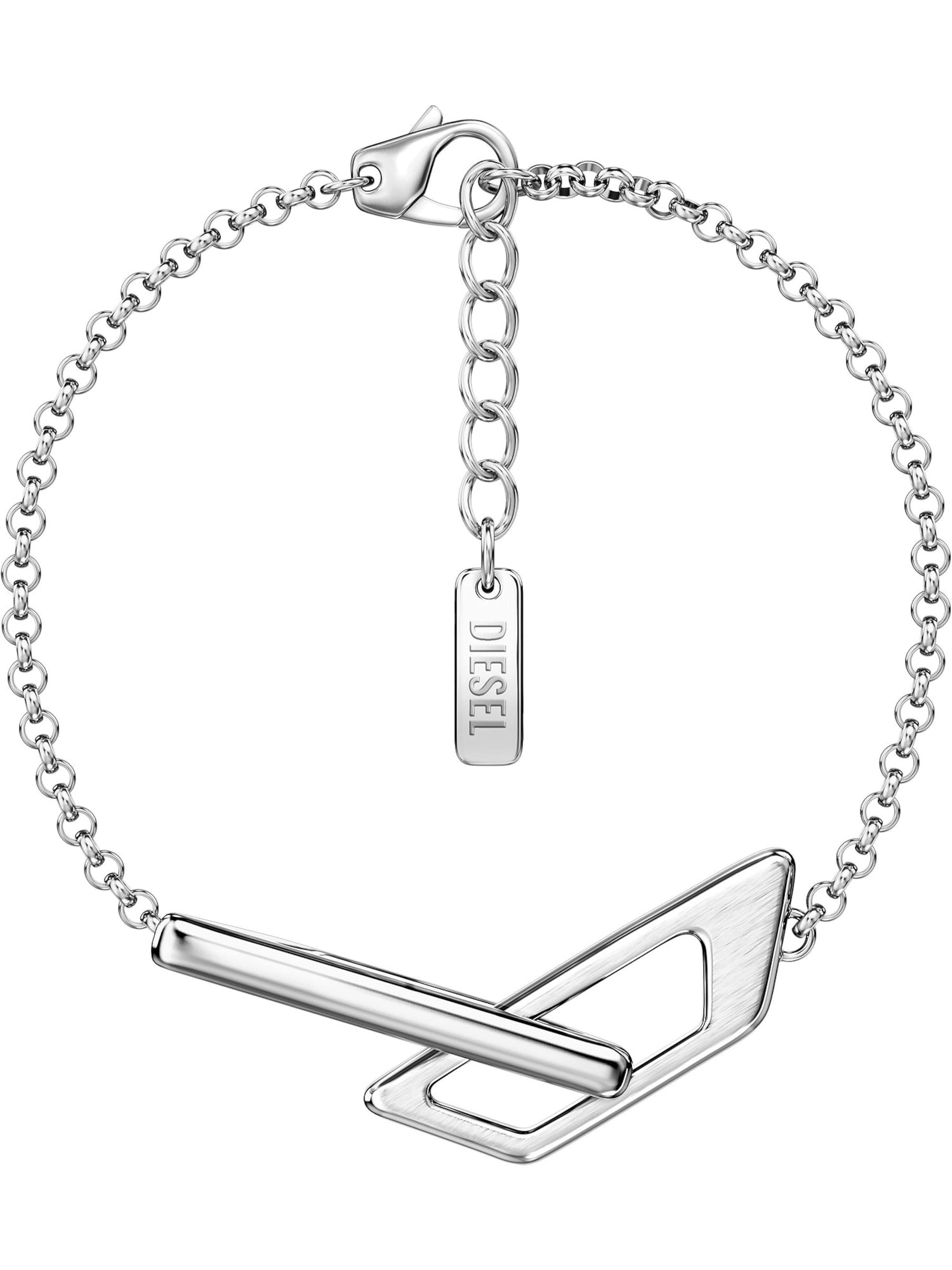 DIESEL Armband in One Size in silber, Produktansicht