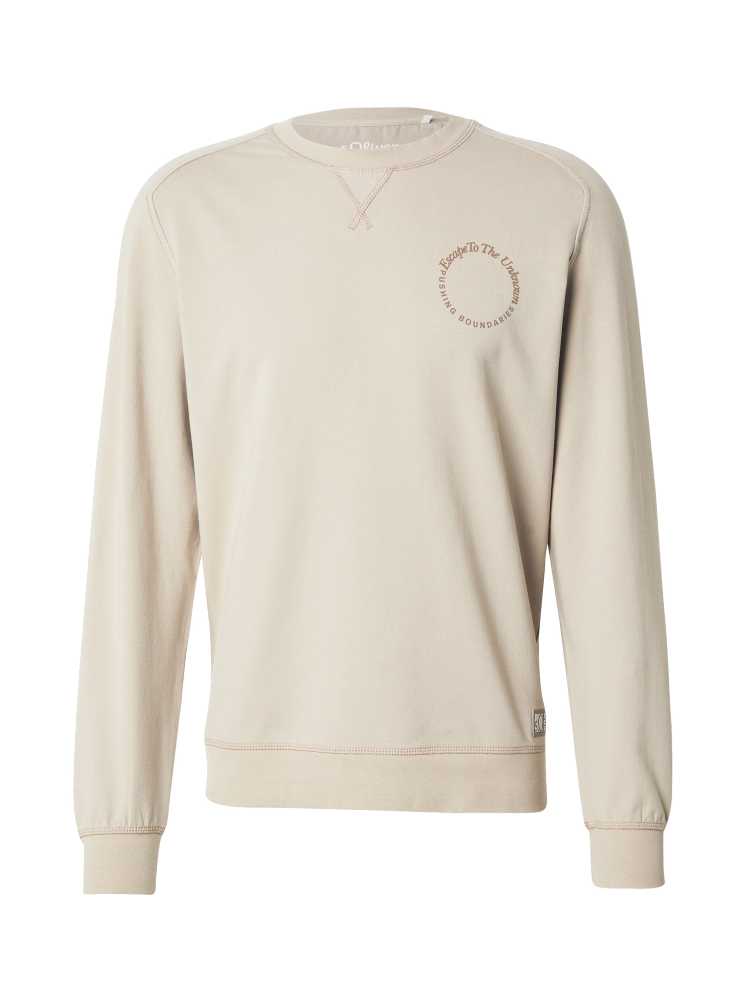 s.Oliver - Sweatshirt em bege: frente