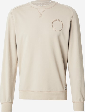 s.OliverSweater majica - bež boja: prednji dio