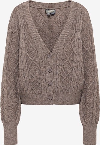 DreiMaster Vintage Вязаная кофта в Серый: спереди