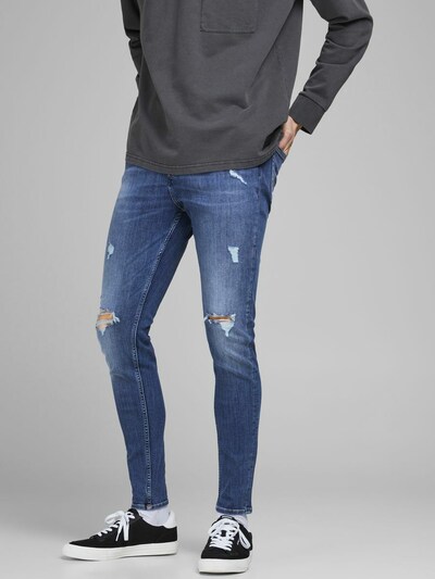 JACK & JONES Jeansy 'Pete Original CJ 296' w kolorze niebieskim, Podgląd na modelu(-ce)