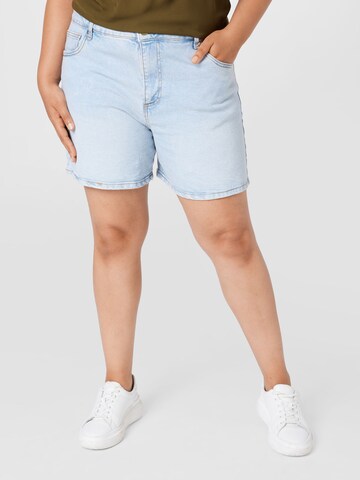 Cotton On Curve Regular Jeans in Blue: front