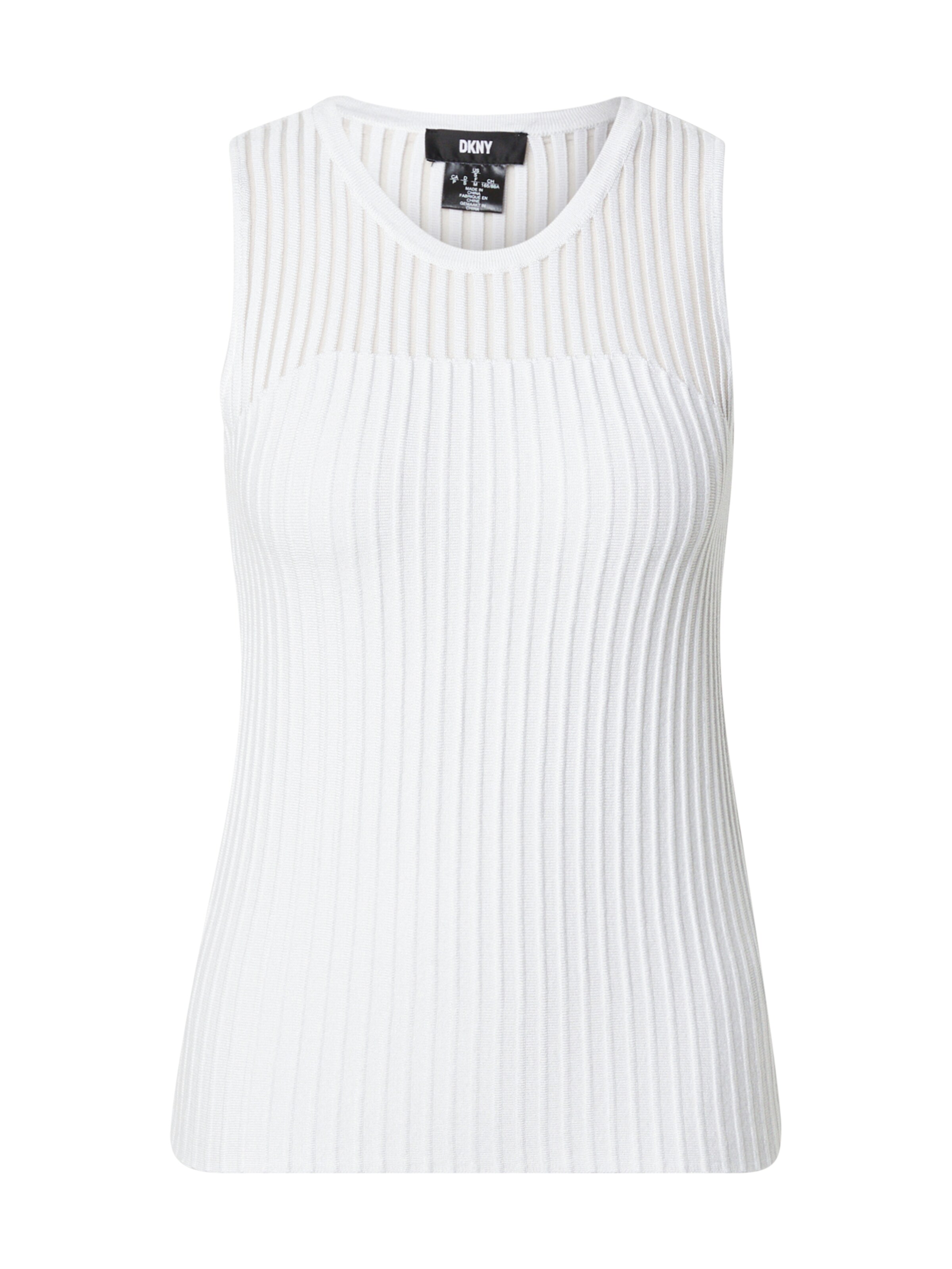 DKNY Top z naramnicami | bela barva: sprednja stran