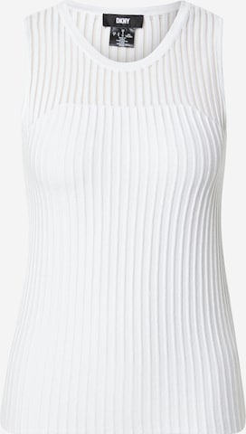 DKNY Вязаный топ в Белый: спереди